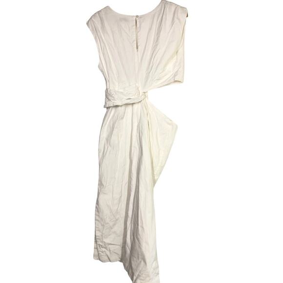 Love, Whit by Whitney Port Dress Cut Out Sheath Sleeveless Midi White Large - Picture 7 of 14